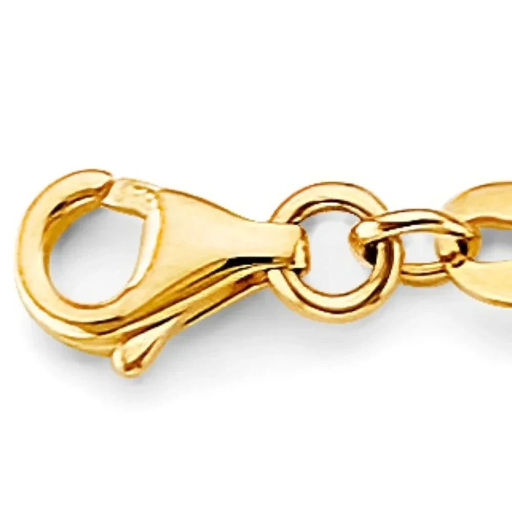 KIDS GIRLS 14K 3 COLOR GOLD BUTTERFLY BALL Bracelet 5